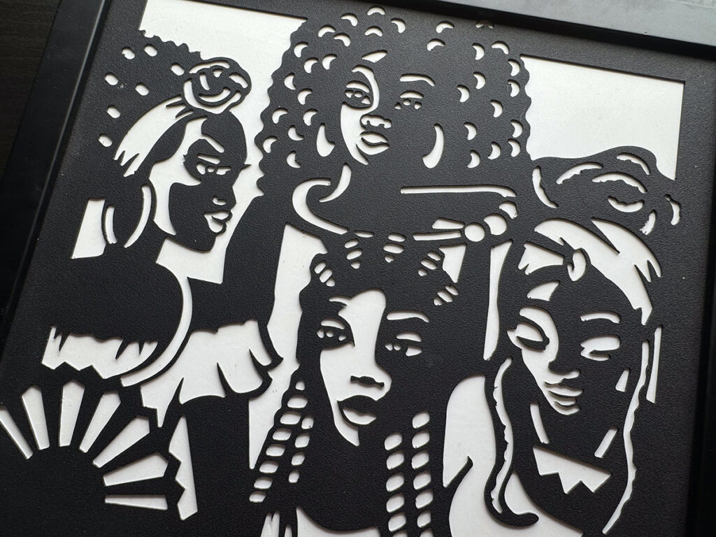 Black Canvas Craftworks cut out wall art daughters of the diaspora